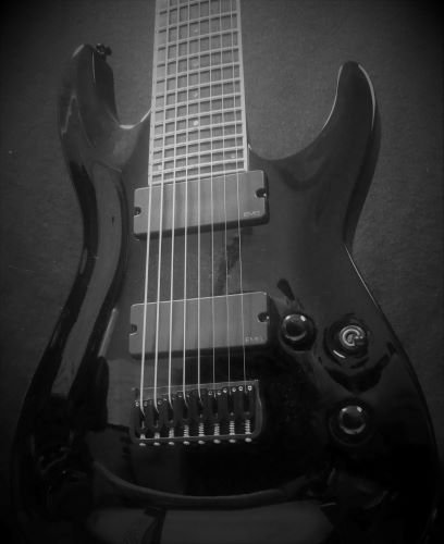 8-string electric guitar